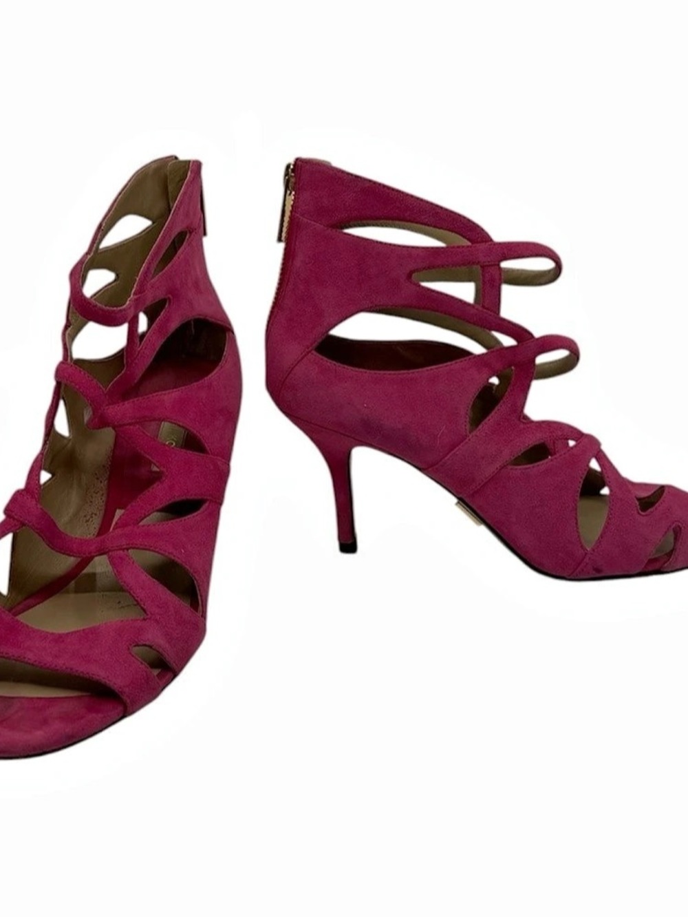 Michael Kors Strappy Heels in Pink